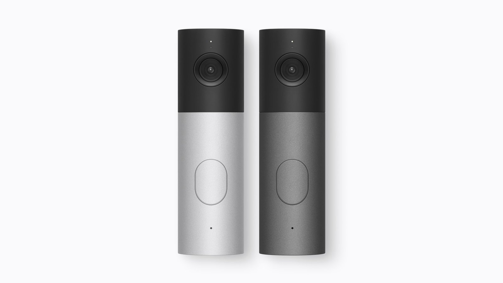 Chuong cua co hinh LG Video Doorbell Wired thuoc bo Apple Home Collection gan canh cua ra vao