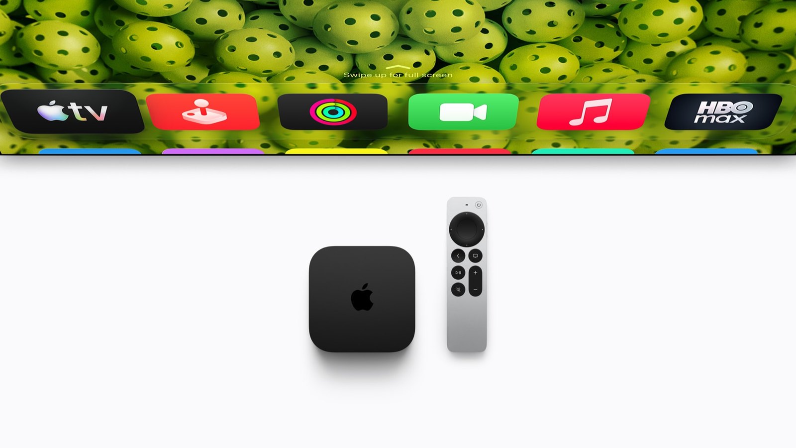 Hop Apple TV 4K the he 4 mau den dat canh dieu khien Siri Remote