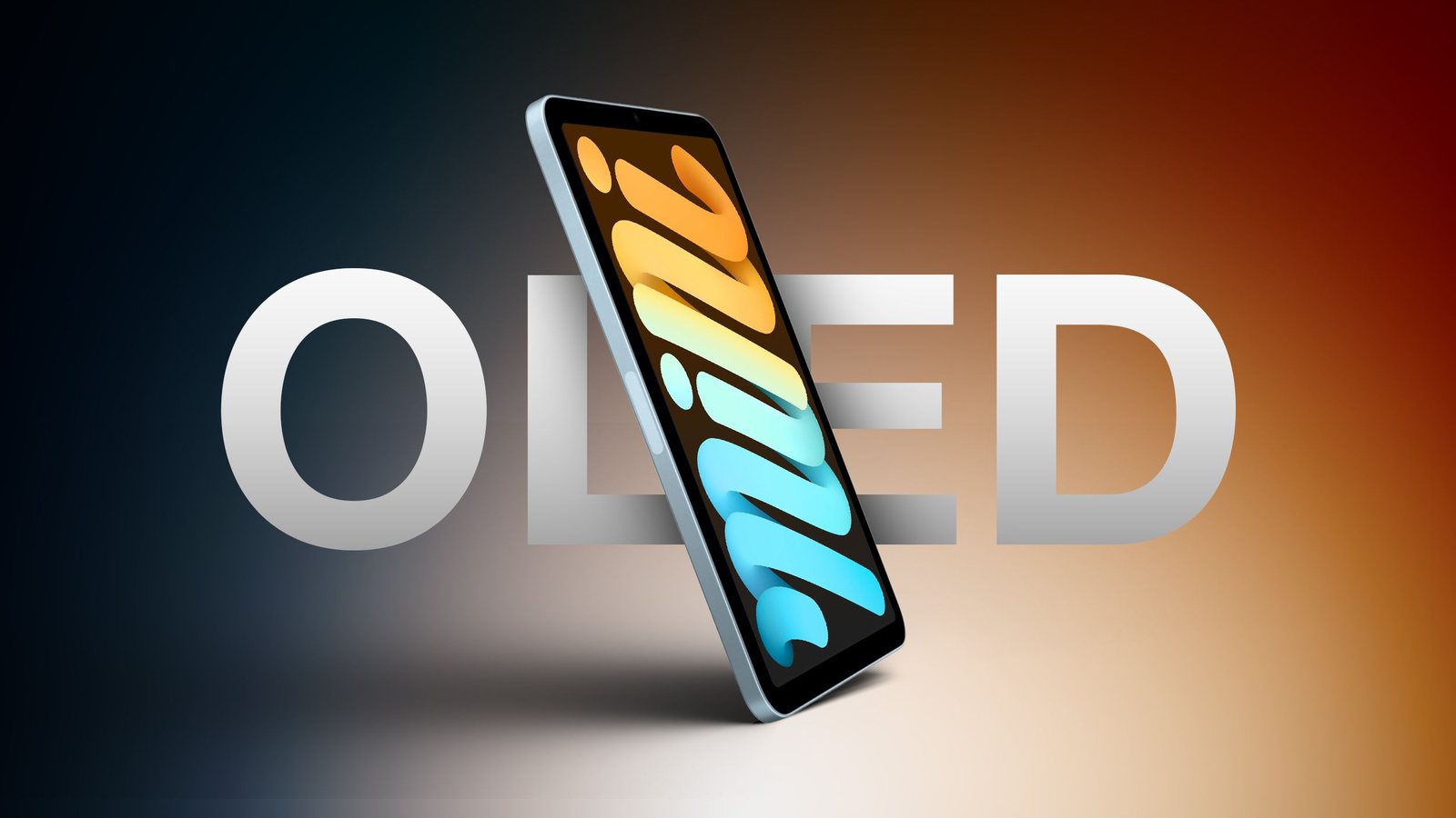 Anh dung minh hoa iPad mini dat truoc chu OLED lon, the hien tin don iPad mini 8 doi sang man OLED