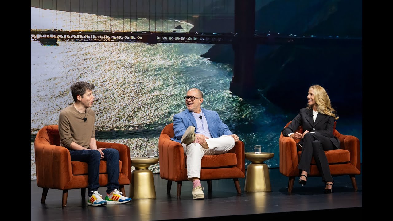 Sam Altman và Jony Ive tại Emerson Collective Demo Day 2025 — cuộc trò chuyện về thiết bị AI đầu tiên của OpenAI
