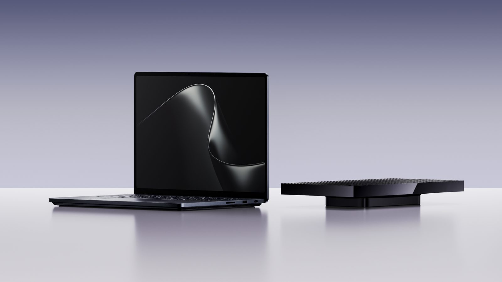 Surface Laptop Ultra mau Nightfall mo nap dat canh may Surface RTX Spark Dev Box